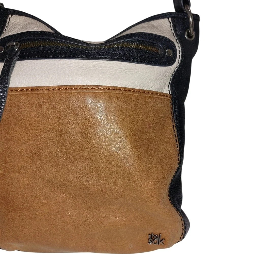 Stylish Black and Brown Crossbody Bag